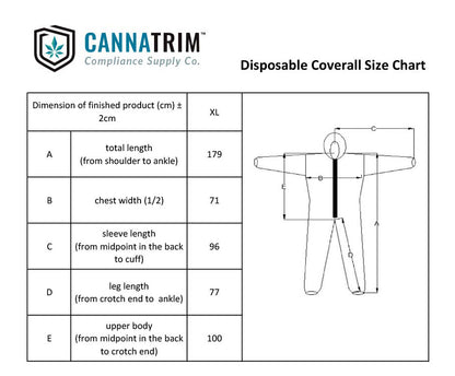 CannaCover-All™ Coverall with Hood - 25 count