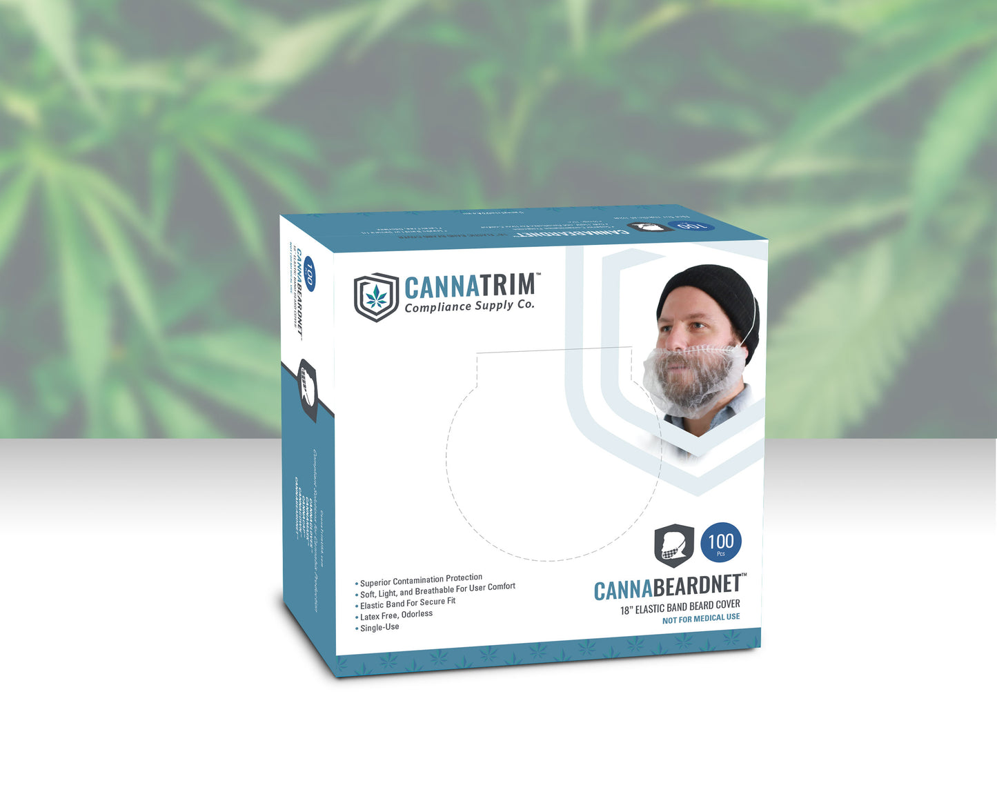 CannaBeardNet™ 18" Elastic Band Beard Cover - 2000 count
